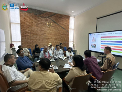 Diskusi oleh Badan Pengelola Toba Caldera Unisco Global Geopark (foto. ist)
